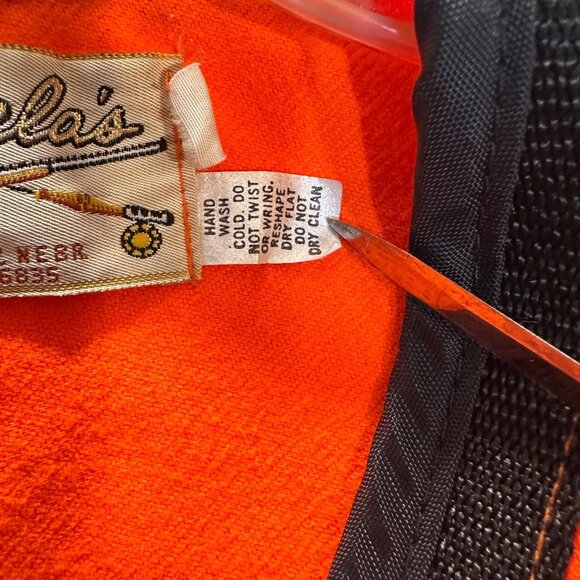 Cabelas Blaze Orange Hunting Game Bag Vest XXL Heavyweight Canvas Snap Pockets - Picture 13 of 13